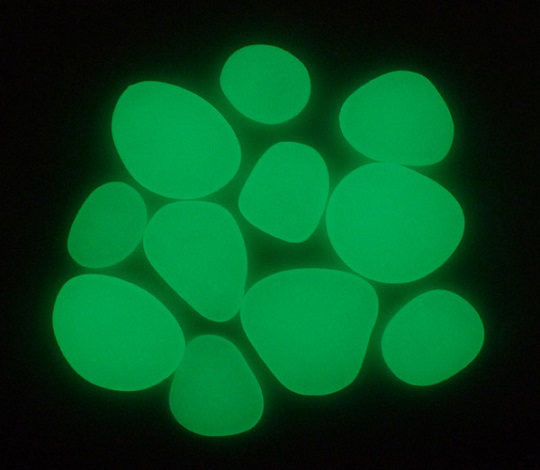 Green Glow Pebble
