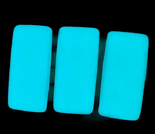 NEW Rectangle glow in the dark pebble